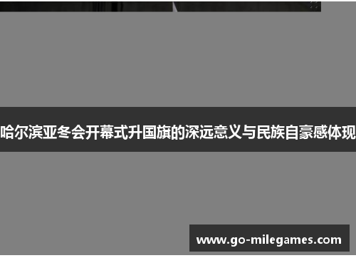 哈尔滨亚冬会开幕式升国旗的深远意义与民族自豪感体现 哈尔滨亚冬会开幕式升国旗的深远意义与民族自豪感体现